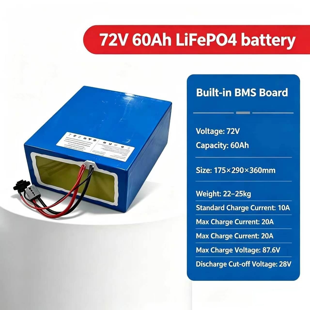lithium 72V 60Ah lifepo4 batte - 72V 60Ah Lifepo4 Battery Pack ulasan dan harga